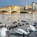 Spacious 95m2 Riverside Zborovska Smichov 公寓